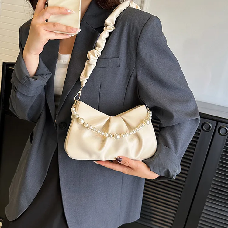 Carksky PU Crossbody Bags Shoulder Bags Regular Women's White Ecru Black-7