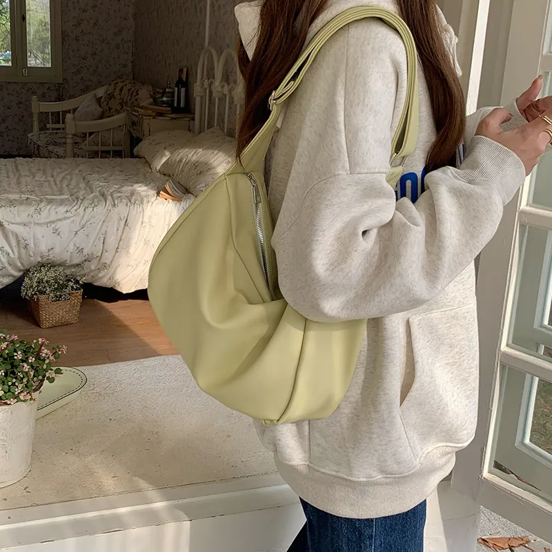 Carksky PU Shoulder Bag Women's White/Black/Yellow-13
