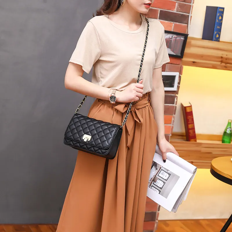 Carksky PU Crossbody Bags Shoulder Bags Regular Women's Black-5