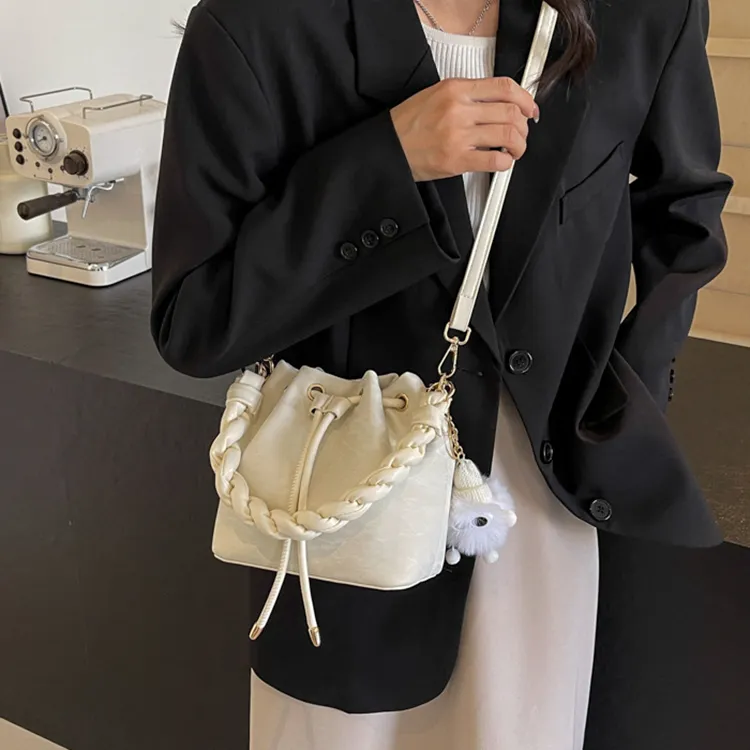 Carksky PU Bucket Bags Shoulder Bag Crossbody Bag Handbag Women's-10
