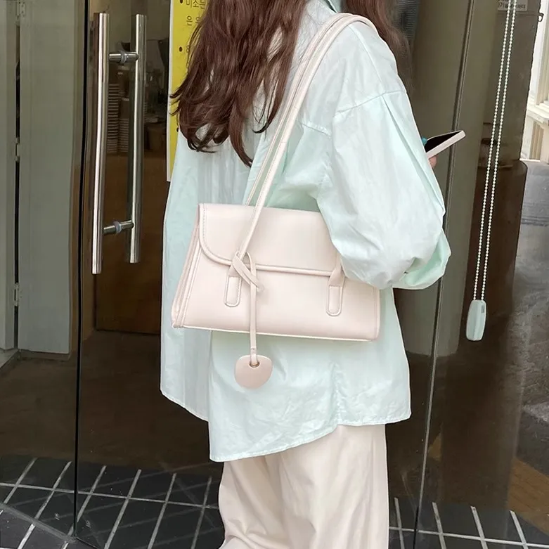Carksky PU Handbag, Shoulder Bag Women's Milkshake White/Mustard Green/Custard/Black-4