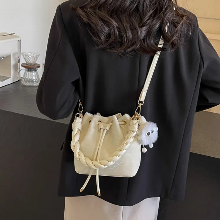 Carksky PU Bucket Bags Shoulder Bag Crossbody Bag Handbag Women's-8