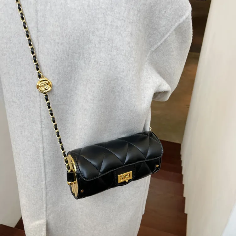 Carksky PU Shoulder Bag Crossbody Bag Women's Black-1