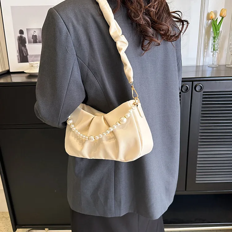Carksky PU Crossbody Bags Shoulder Bags Regular Women's White Ecru Black-6