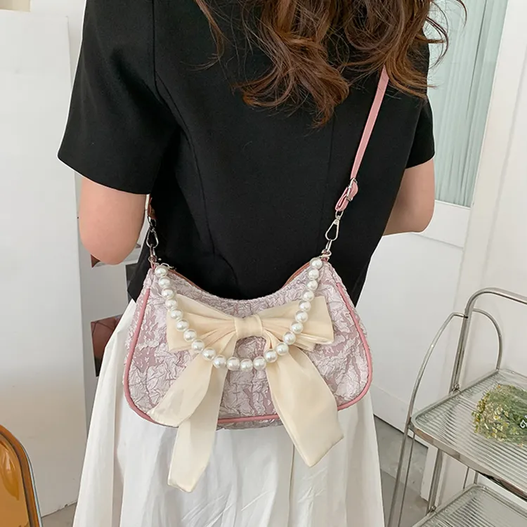 Carksky PU Shoulder Bag, Crossbody Bag, Handbag Women's Black/White/Pink-13