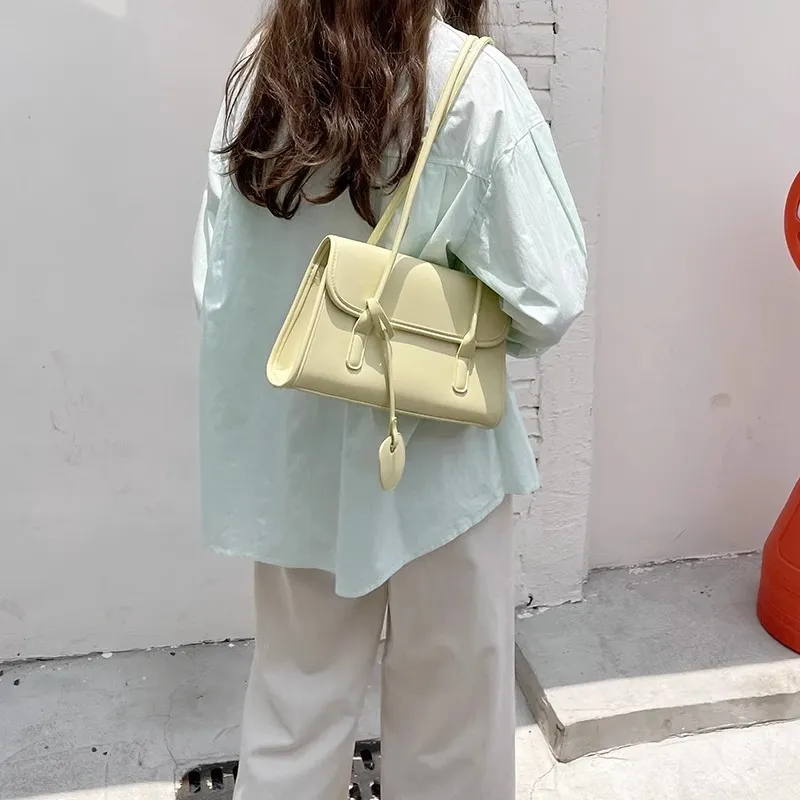 Carksky PU Handbag, Shoulder Bag Women's Milkshake White/Mustard Green/Custard/Black-7