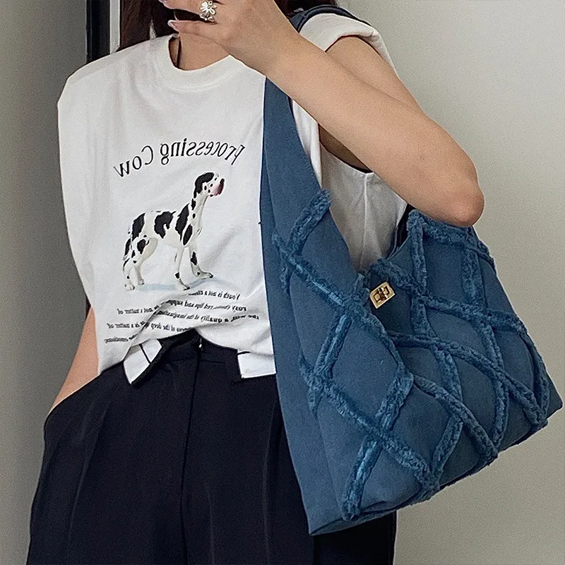 Carksky Denim Shoulder Bag Regular Women's Blue-1