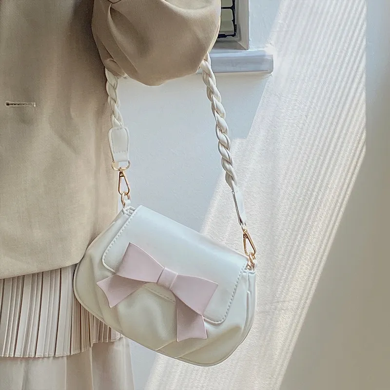 Carksky PU Crossbody Bag, Shoulder Bag Regular Women's White-6