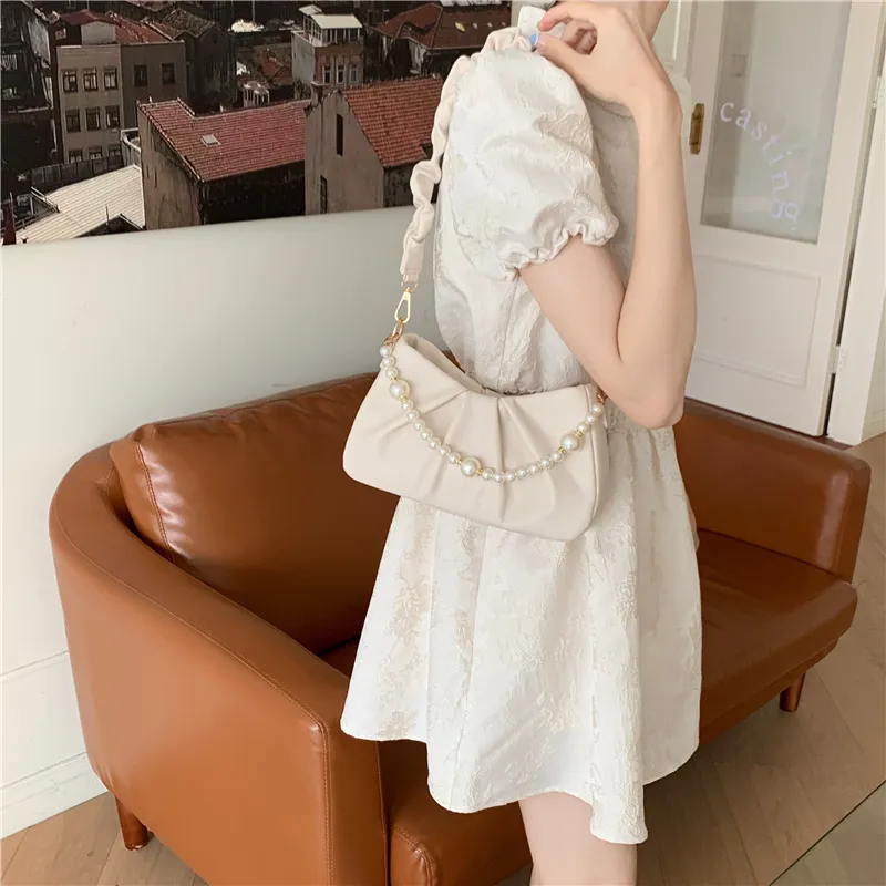 Carksky PU Crossbody Bags Shoulder Bags Regular Women's White Ecru Black-2
