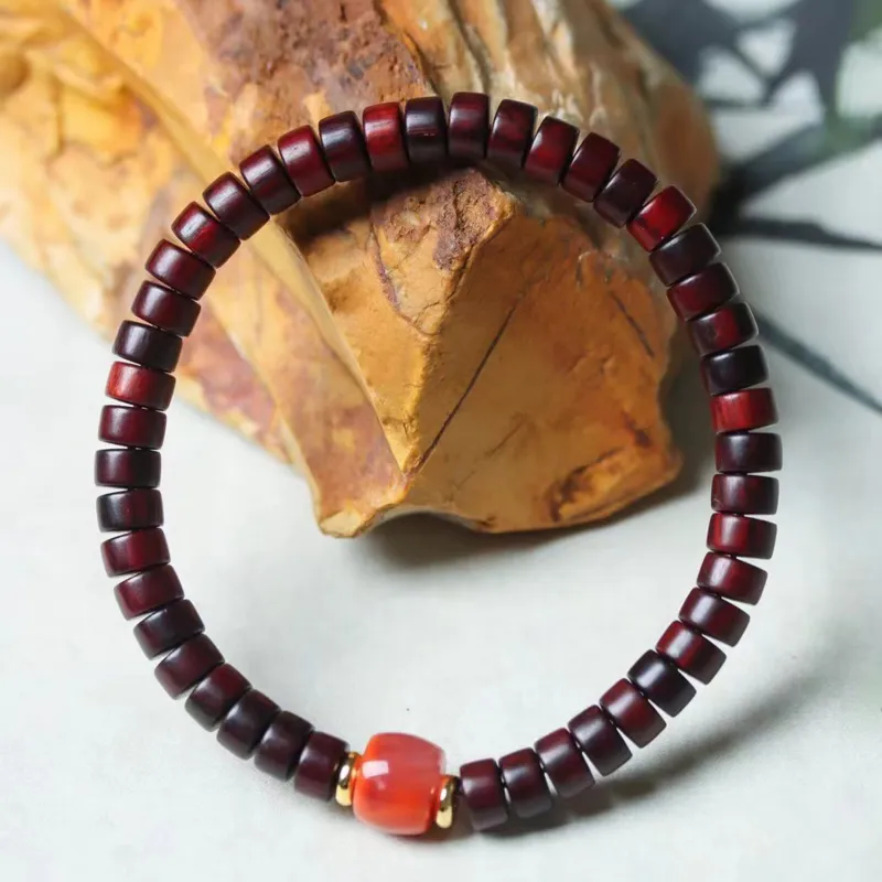 Tan Xin Pterocarpus Bracelets Unisex-3