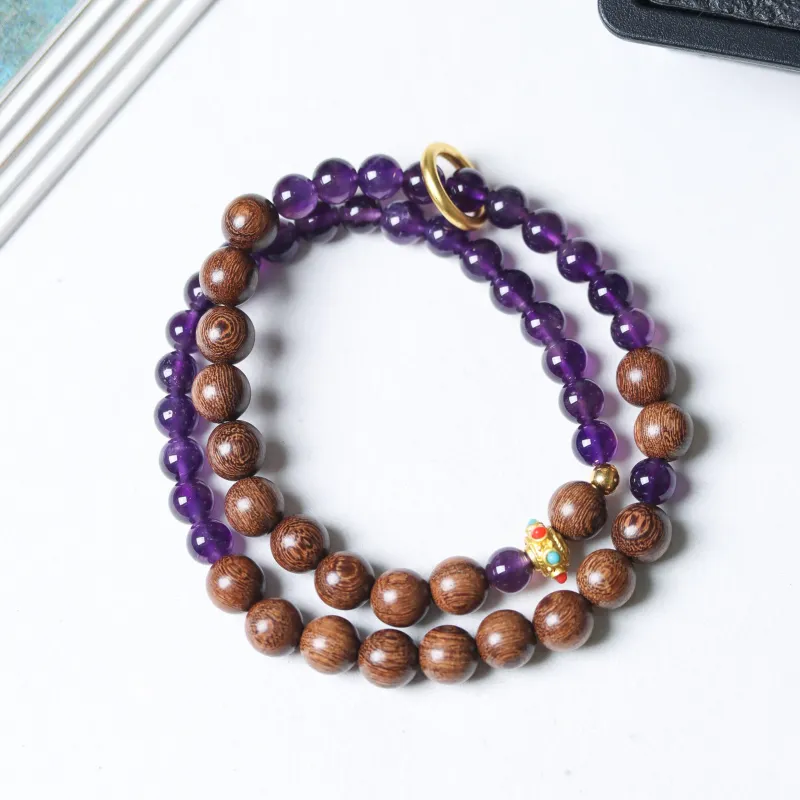 Tan Xin Golden Sandalwood Bracelets Women's-2