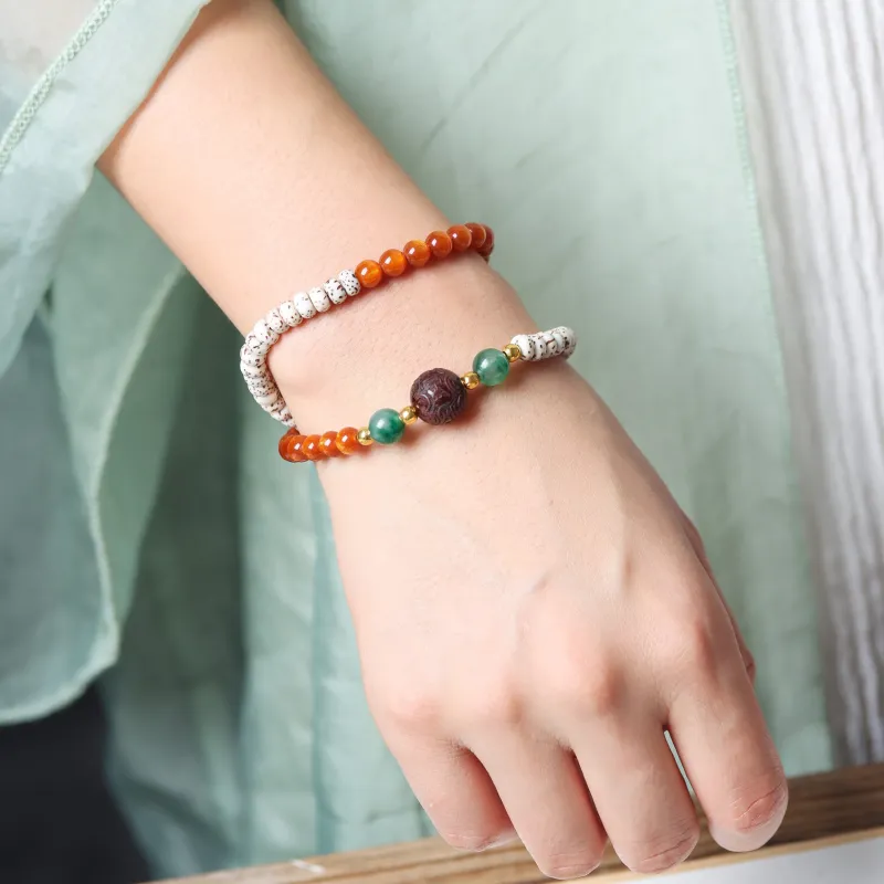 Tan Xin Star Moon Bodhi Seeds Bracelets Women's-2