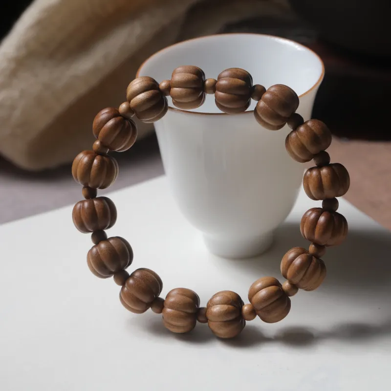 Tan Xin Laoshan Sandalwood Precious Wood Bracelets Unisex-3