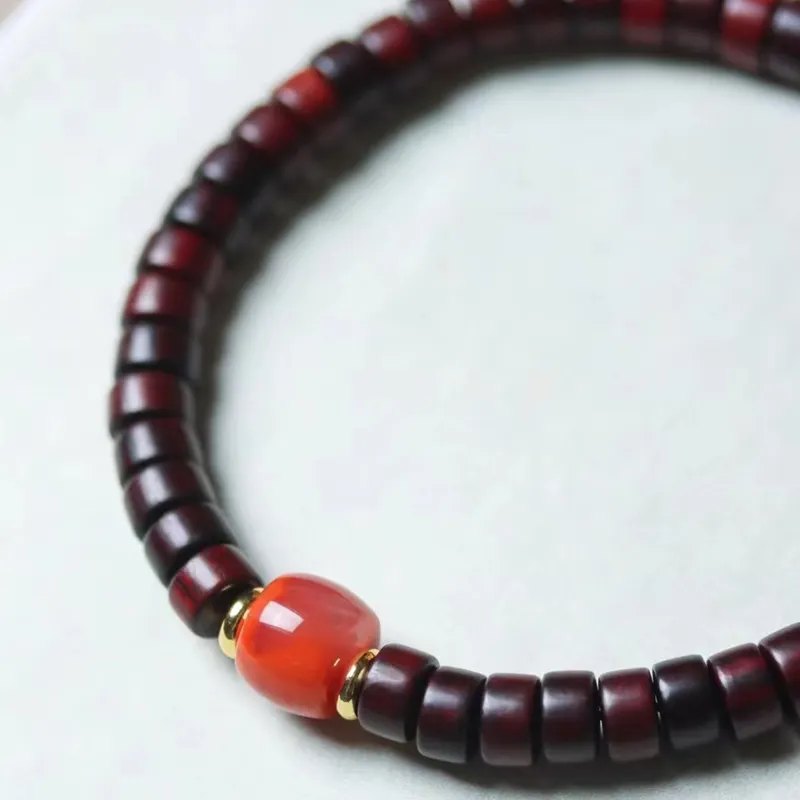 Tan Xin Pterocarpus Bracelets Unisex-1