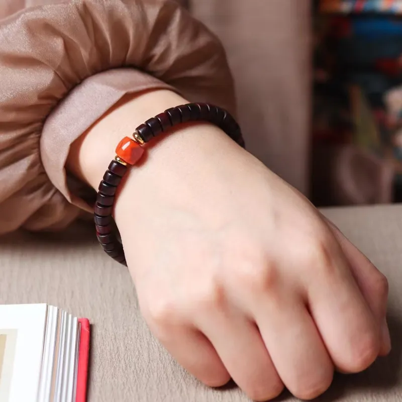 Tan Xin Pterocarpus Bracelets Unisex-6