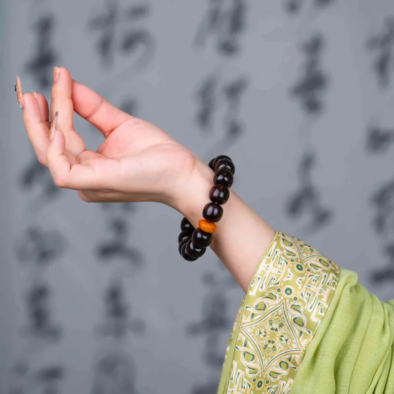 Tan Xin Pterocarpus Bracelets Unisex-3
