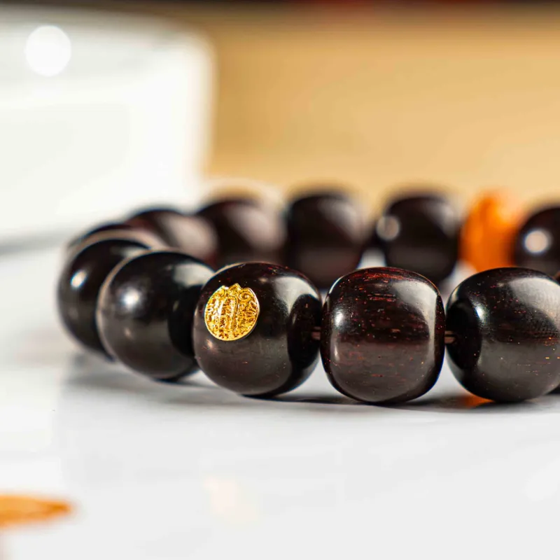 Tan Xin Pterocarpus Bracelets Unisex-6