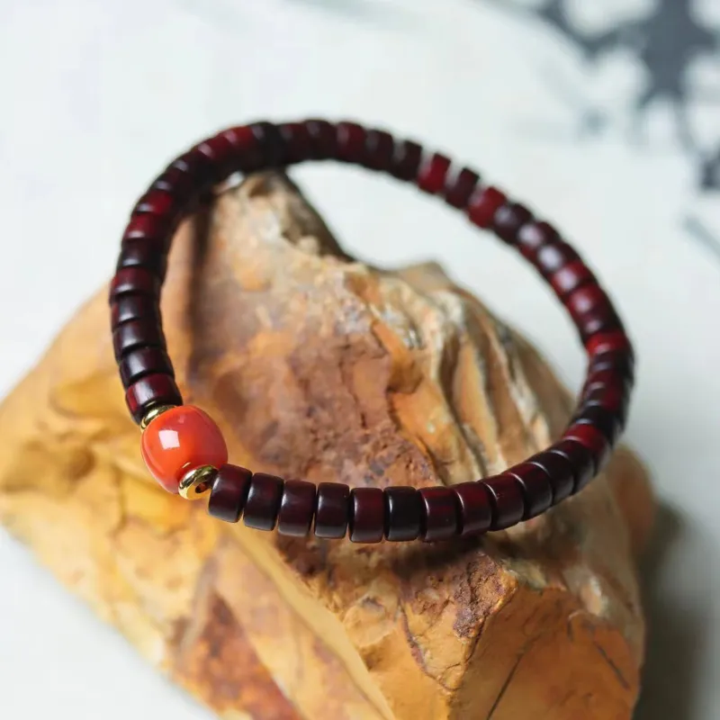 Tan Xin Pterocarpus Bracelets Unisex-4
