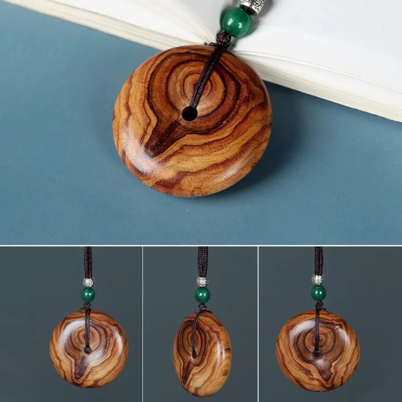 Tan Xin Padauk Wooden Necklaces Unisex-5