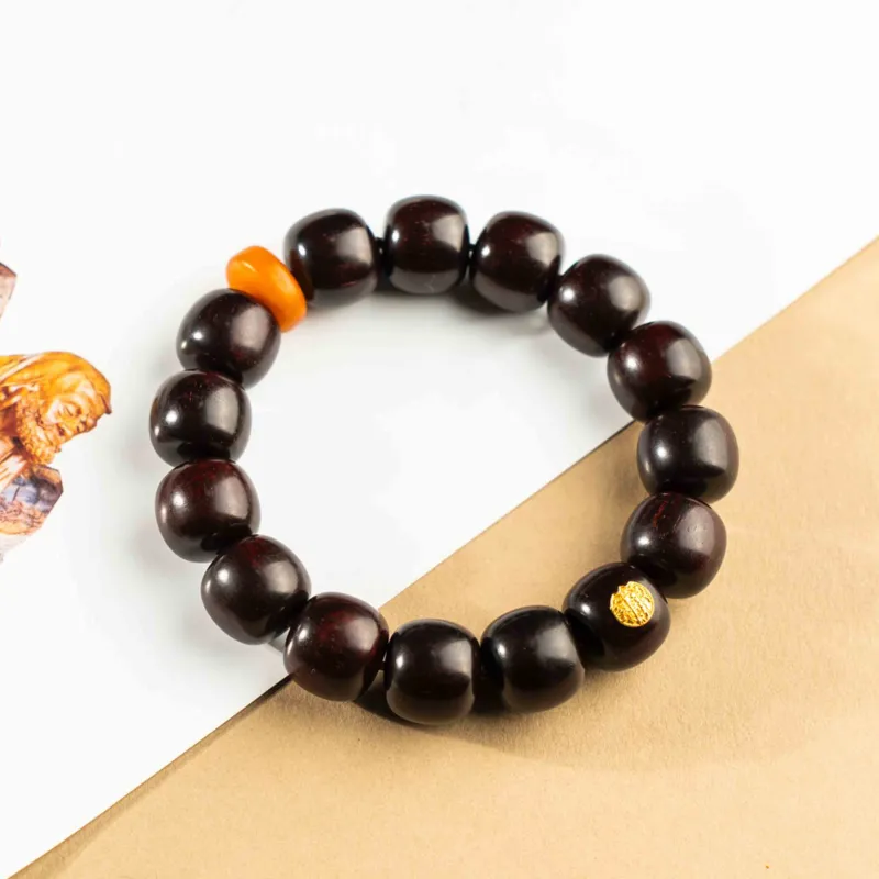 Tan Xin Pterocarpus Bracelets Unisex-1