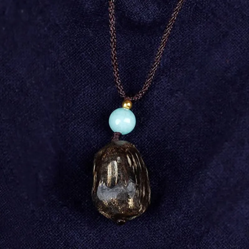 Tan Xin Sandalwood Necklaces Unisex-3