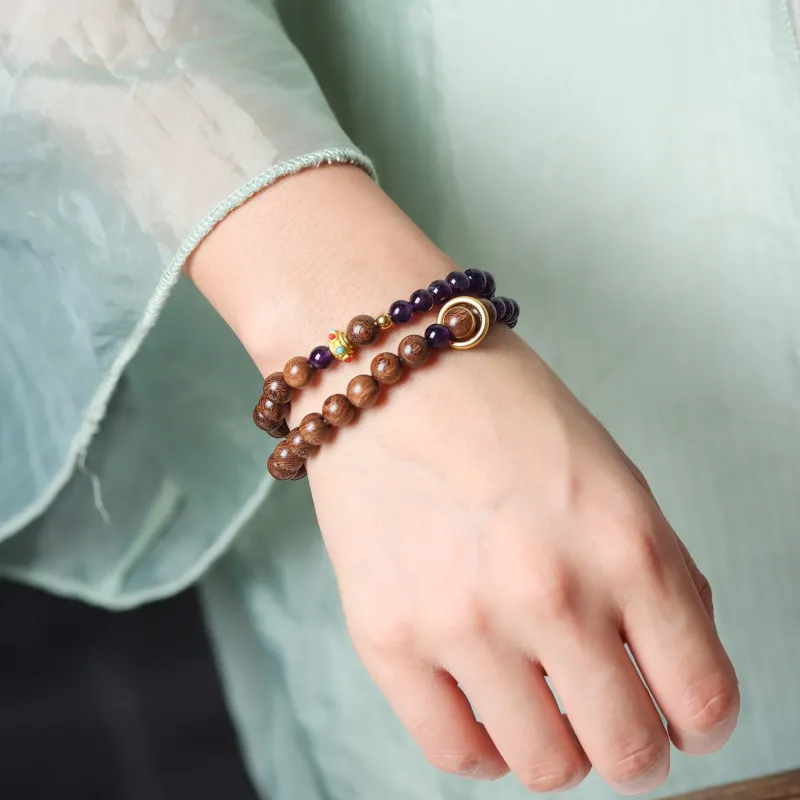 Tan Xin Golden Sandalwood Bracelets Women's-1