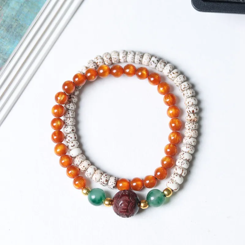 Tan Xin Star Moon Bodhi Seeds Bracelets Women's-4