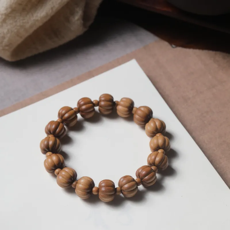 Tan Xin Laoshan Sandalwood Precious Wood Bracelets Unisex-4