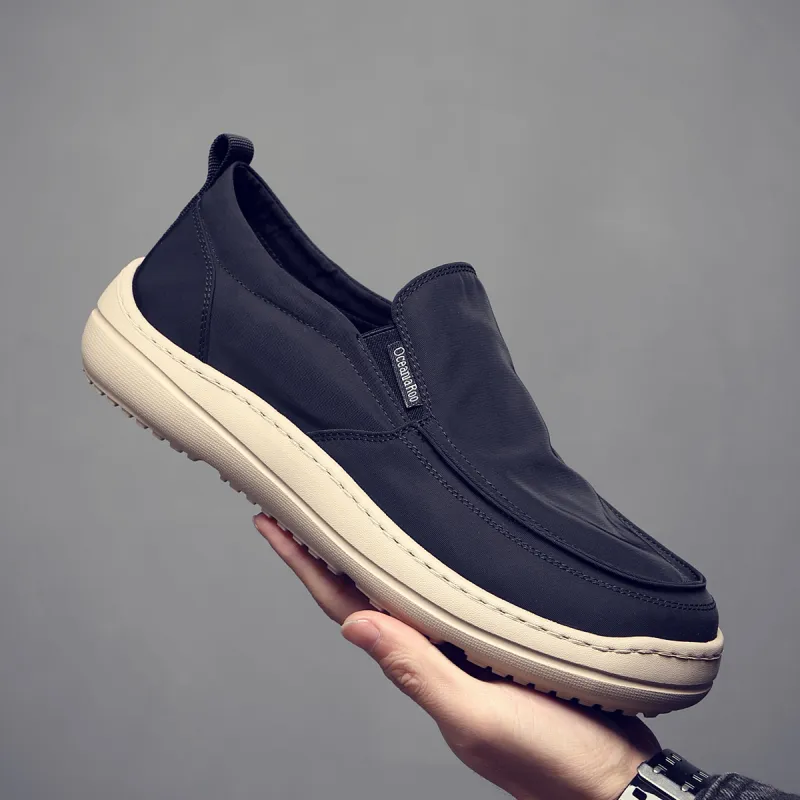 OCEANIA ROO Large Australian Kangaroo Cushioning Height Increasing Slip-Resistant Low-Top Skateboard Shoes Men's Black-8