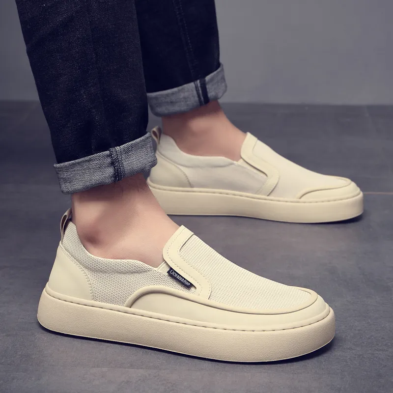 OCEANIA ROO Australasian Kangaroo Slip Resistant Low Top Skateboard Shoes Men's White-6