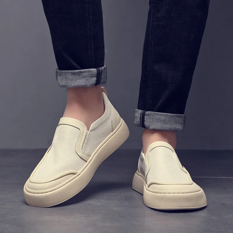 OCEANIA ROO Australasian Kangaroo Slip Resistant Low Top Skateboard Shoes Men's White-3
