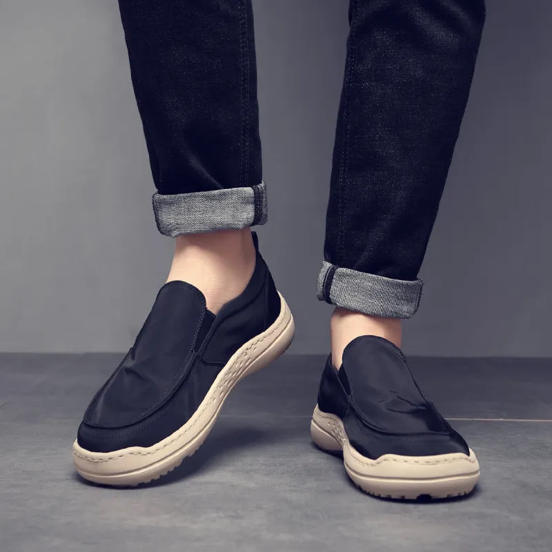 OCEANIA ROO Large Australian Kangaroo Cushioning Height Increasing Slip-Resistant Low-Top Skateboard Shoes Men's Black-6
