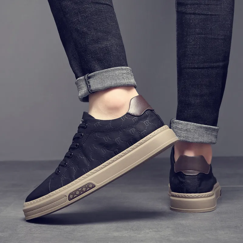 OCEANIA ROO Australasian Kangaroo Non slip Lightweight Low Top Skateboard Shoes Men's Black-6