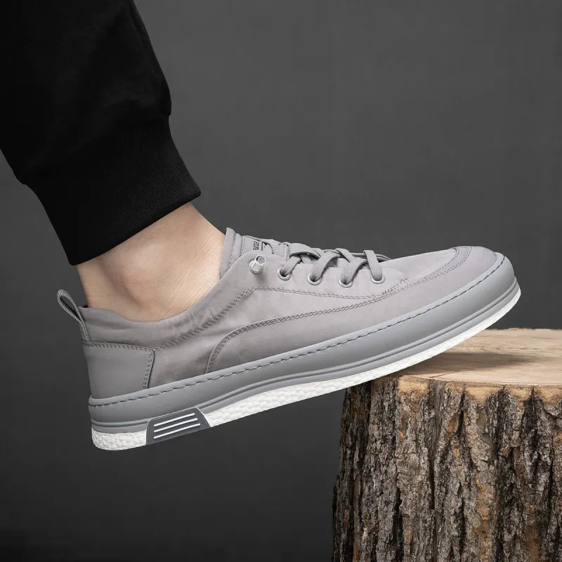 OCEANIA ROO Coverage Slip Resistant, Abrasion Resistant, Lightweight, Breathable Low Top Skateboard Shoes Men's Gray-3