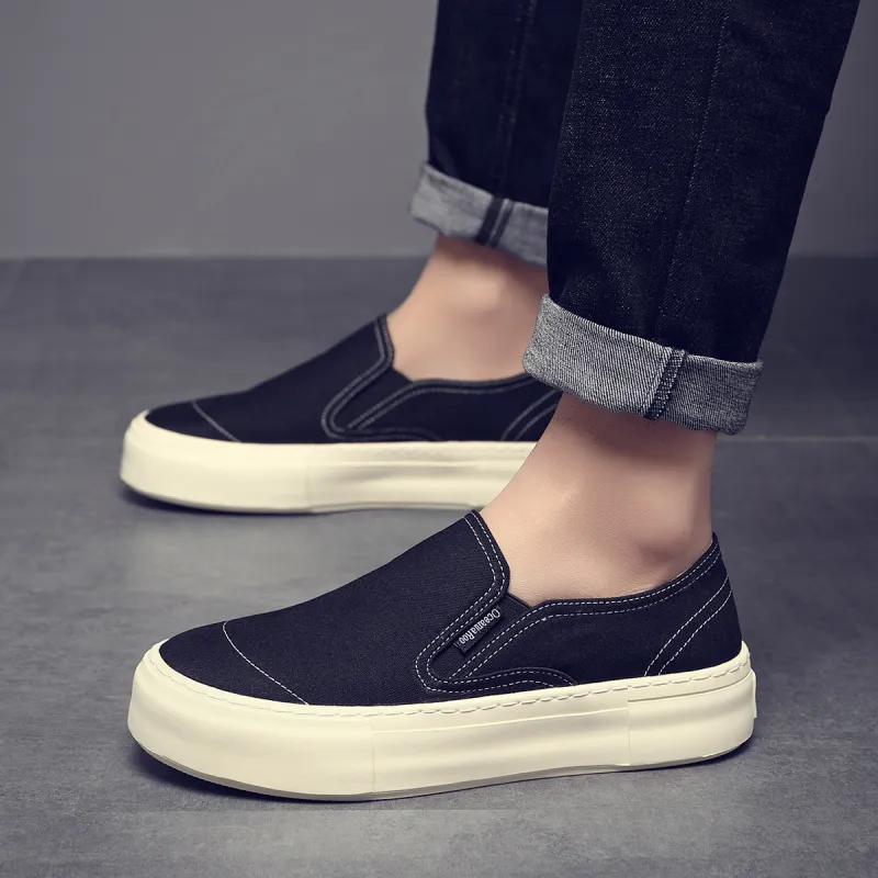 OCEANIA ROO Australasian Kangaroo Non slip Lightweight Low Top Canvas Shoes Men's Black-4