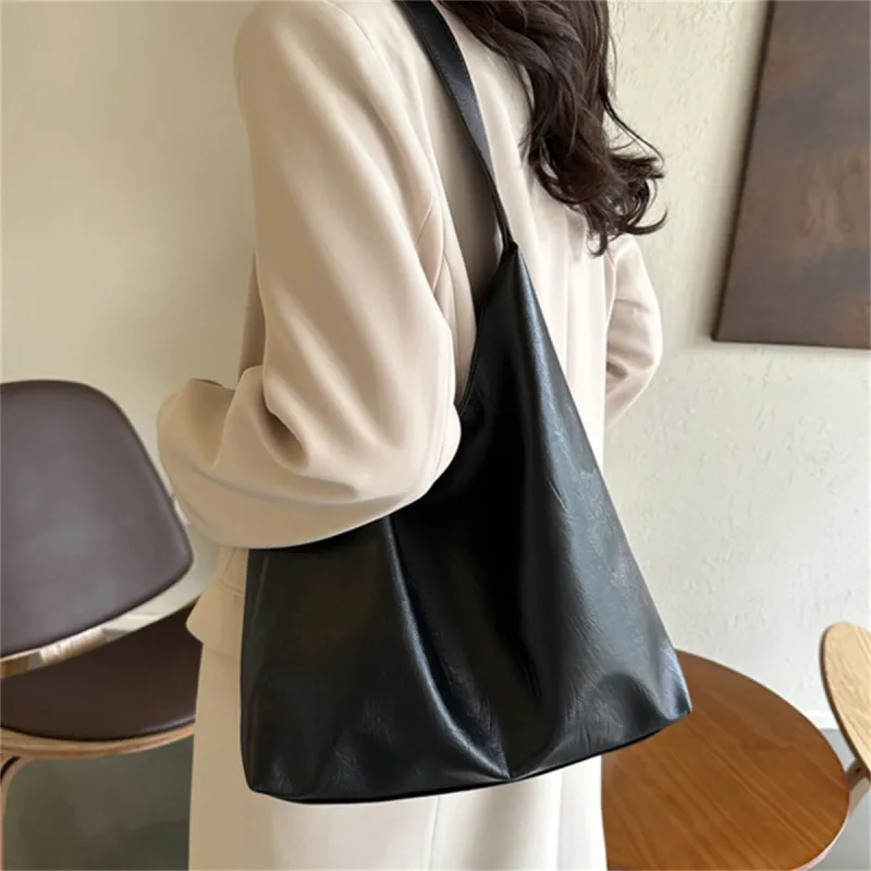 BAODIDAISHU PU Shoulder Bag Tote Regular Women's Black/Brown/Coffee-5