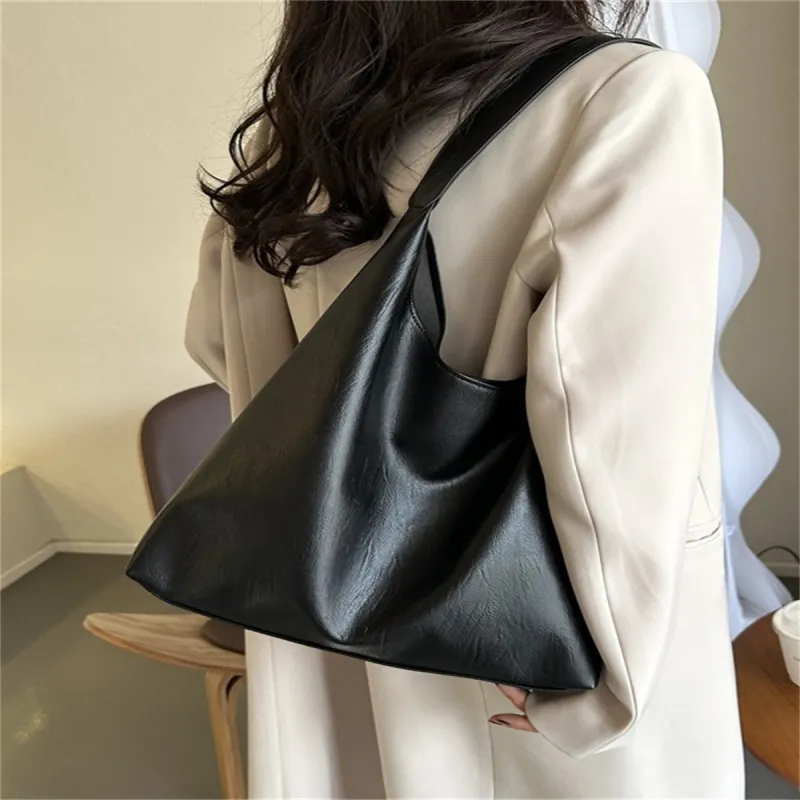 BAODIDAISHU PU Shoulder Bag Tote Regular Women's Black/Brown/Coffee-1