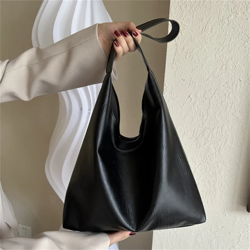 BAODIDAISHU PU Shoulder Bag Tote Regular Women's Black/Brown/Coffee-3