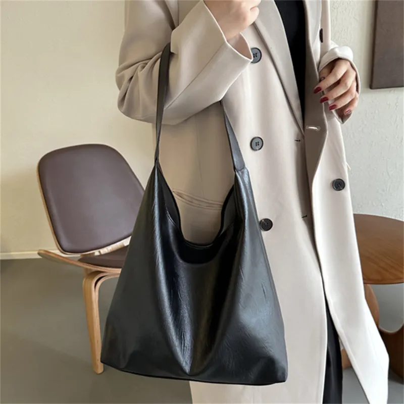 BAODIDAISHU PU Shoulder Bag Tote Regular Women's Black/Brown/Coffee-7