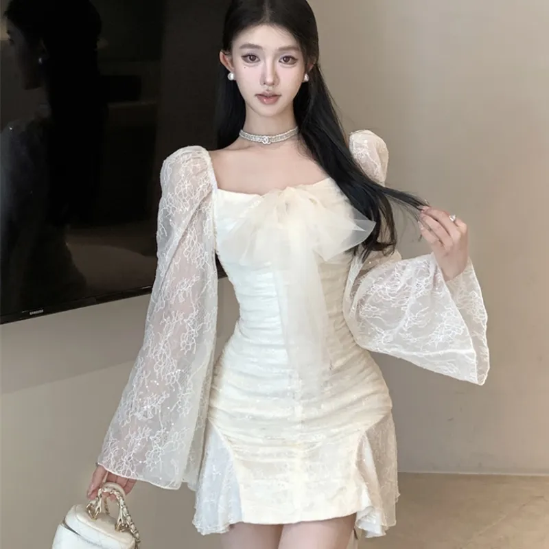 TASTILY Long Sleeved Dresses Women's-2