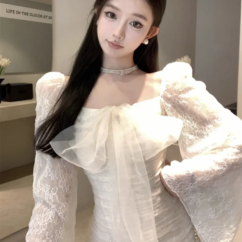 TASTILY Long Sleeved Dresses Women's-3