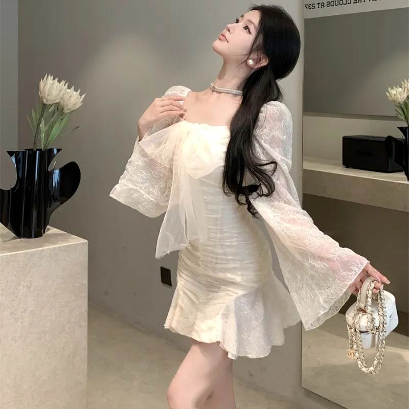 TASTILY Long Sleeved Dresses Women's-5