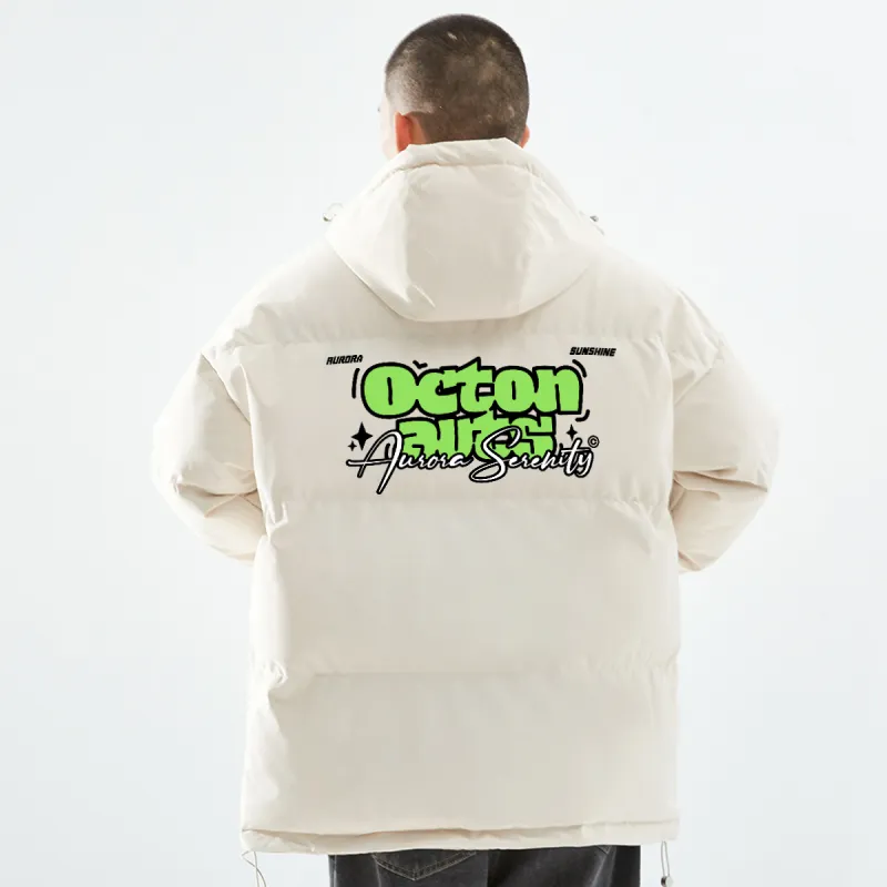 Small Columns Under The Sea Puffer Jacket Unisex-7