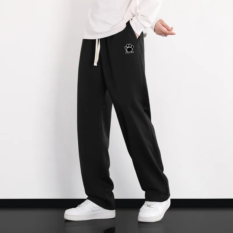 Small Columns Under The Sea Knitted Sports Pants Unisex-16