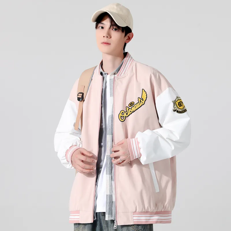 Small Columns Under The Sea Baseball Jacket Unisex-10