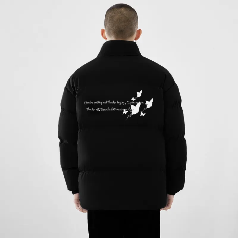 Small Columns Under The Sea Puffer Jacket Unisex-2