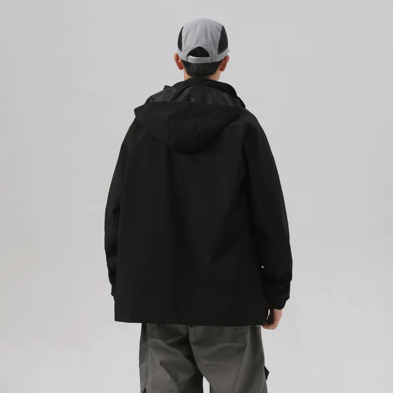 Small Columns Under The Sea Jackets Coats Unisex Black-2