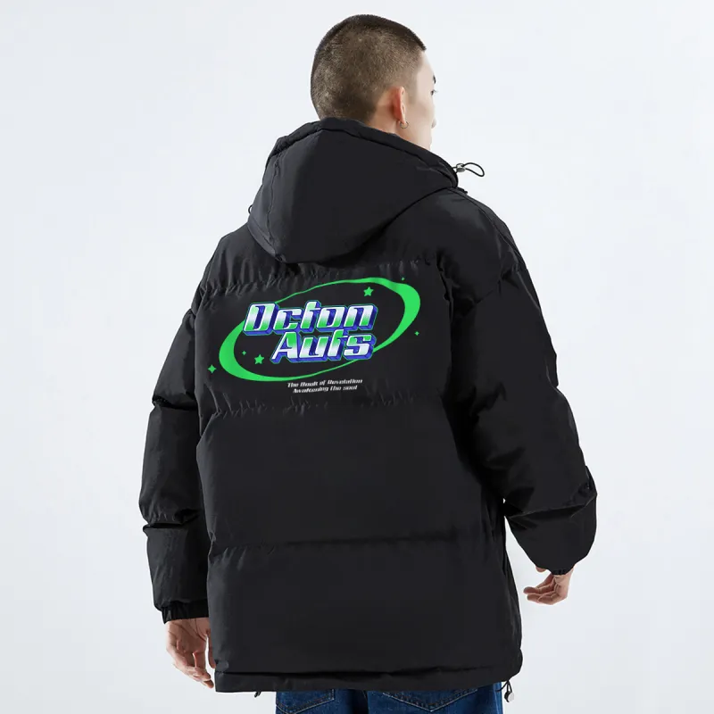 Small Columns Under The Sea Puffer Jacket Unisex-3