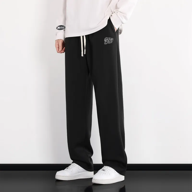 Small Columns Under The Sea Knitted Sports Pants Unisex-3