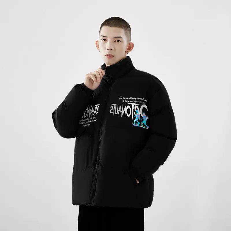 Small Columns Under The Sea Puffer Jacket Unisex-3